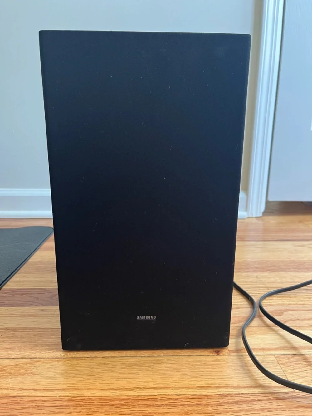 Samsung Black Tower Speaker with Rear Label